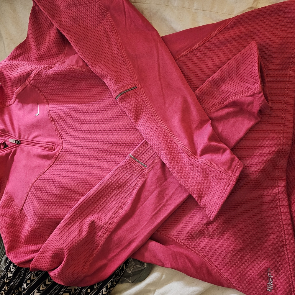 Nike Pink Long Sleeve Athletic Top